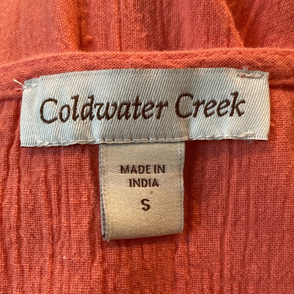 Coldwater Creek Coral Tunic Top Size Small - Picture 9 of 9